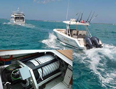 yacht tender tow line